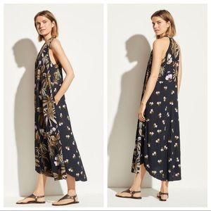 Vince Tropical Halter Neck Maxi Dress